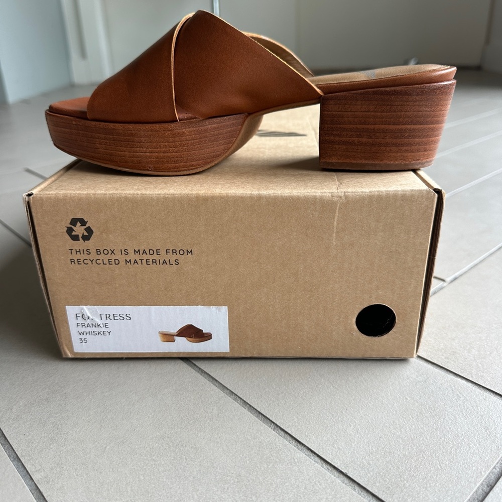 Brown Leather Women's Sandals - Picture 3 of 8